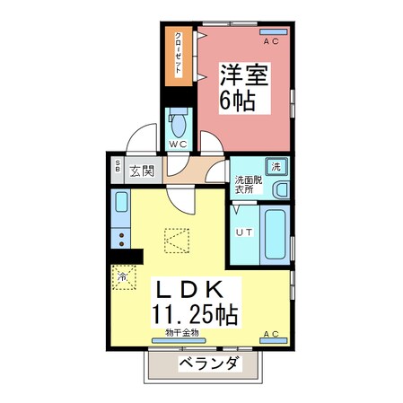 メゾン・ユイットの物件間取画像